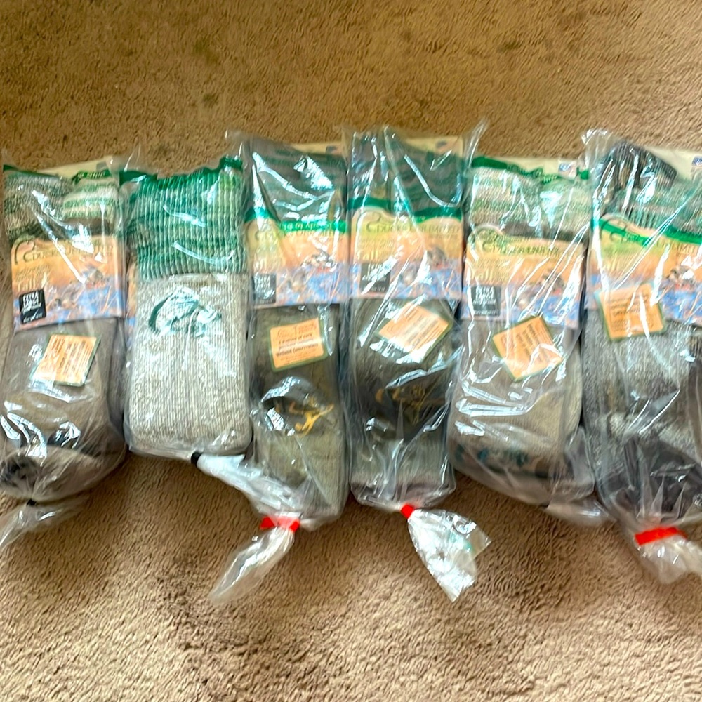 Lot of 6 work boot socks